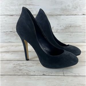 leather BCBGeneration blue Suede high heels size 6